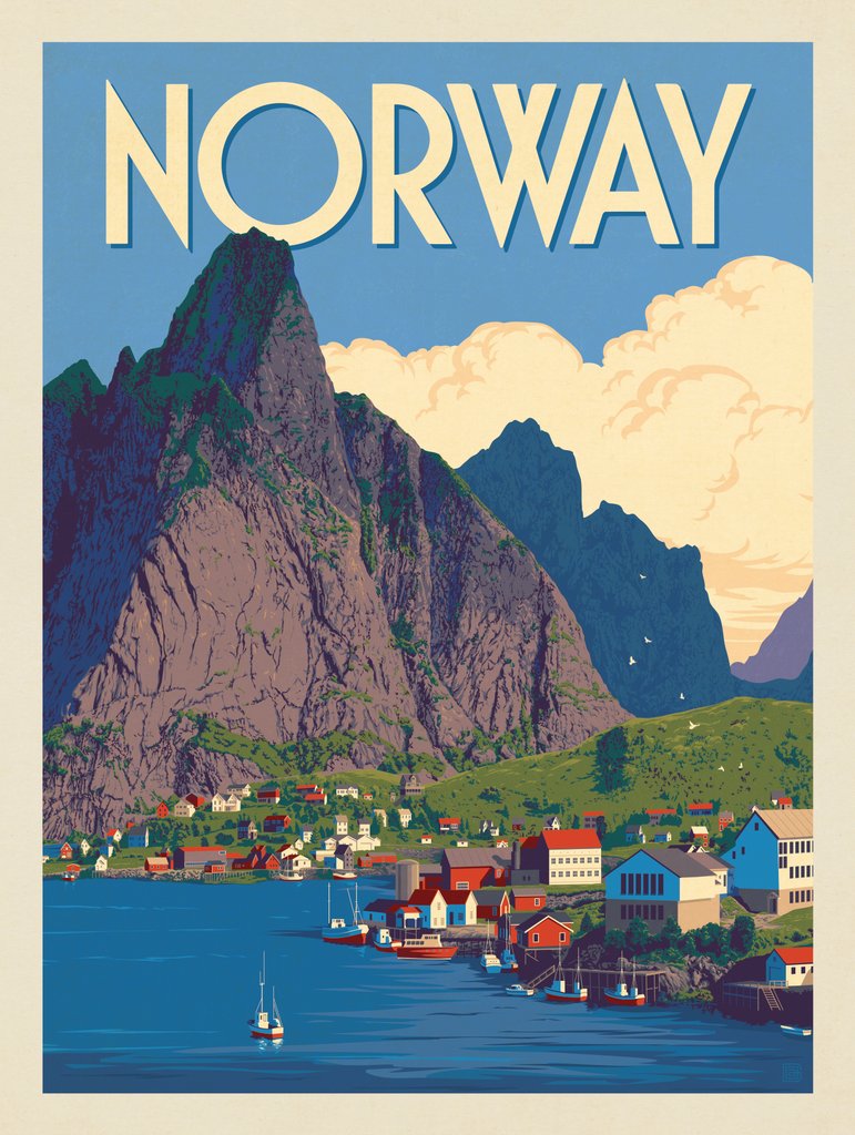 Norway - Canvas - Artwork