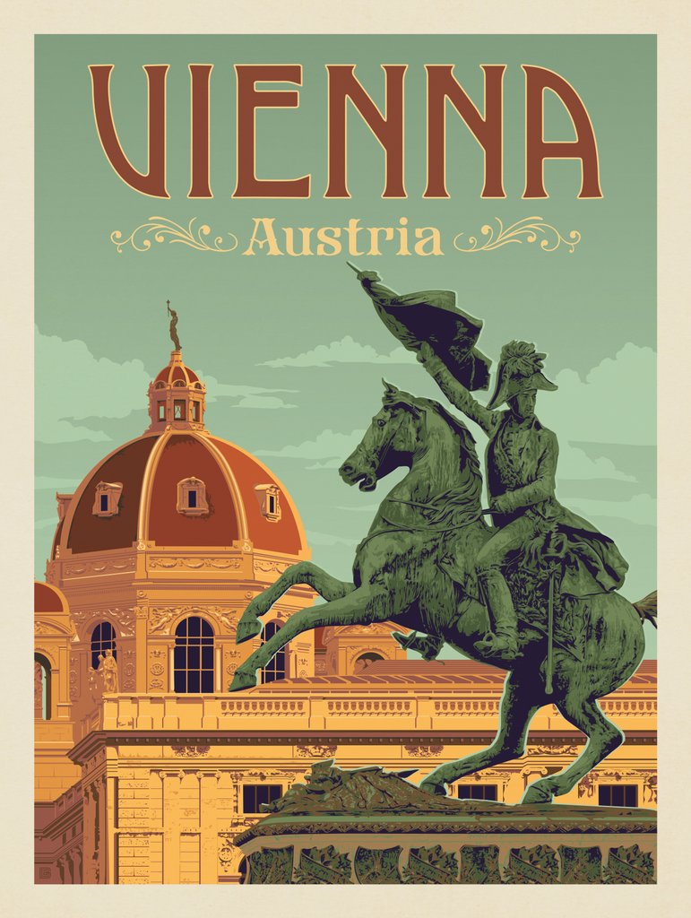 Austria: Vienna - Art Print - Artwork