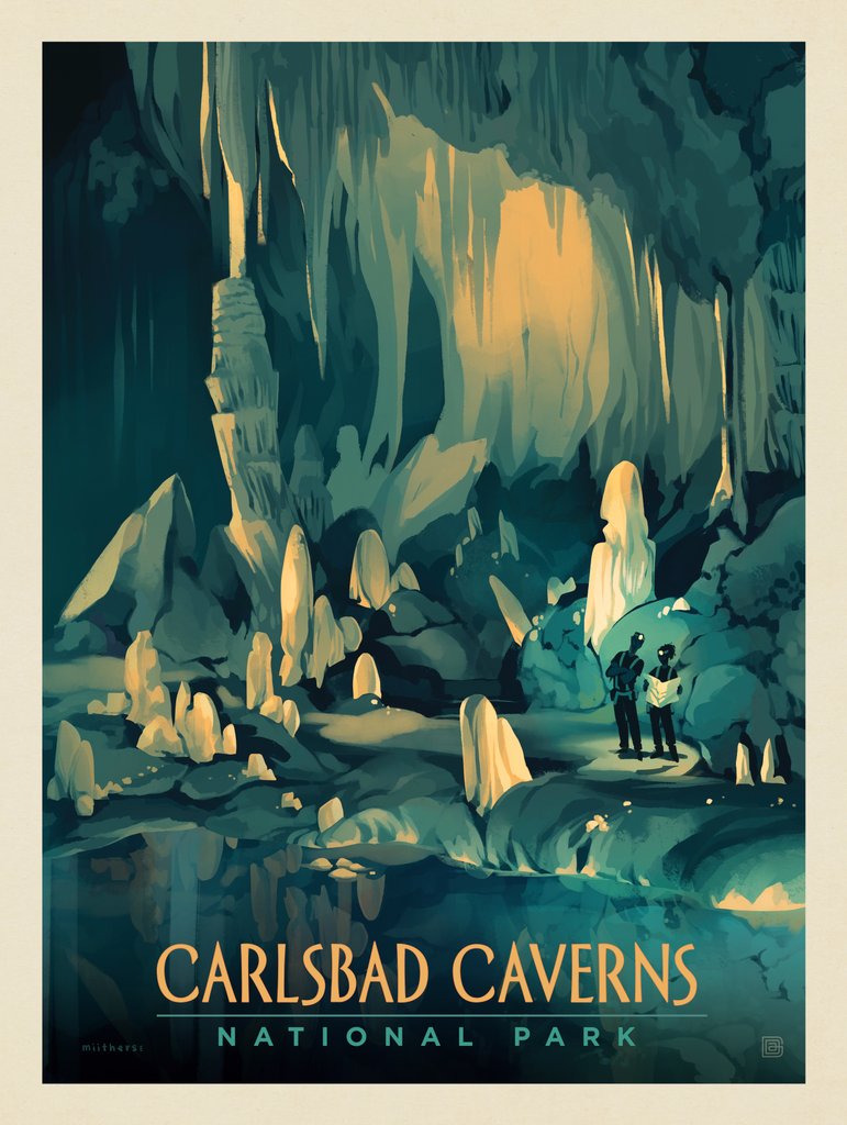 Carlsbad Caverns National Park: Lechuguilla Cave - Art Print - Artwork