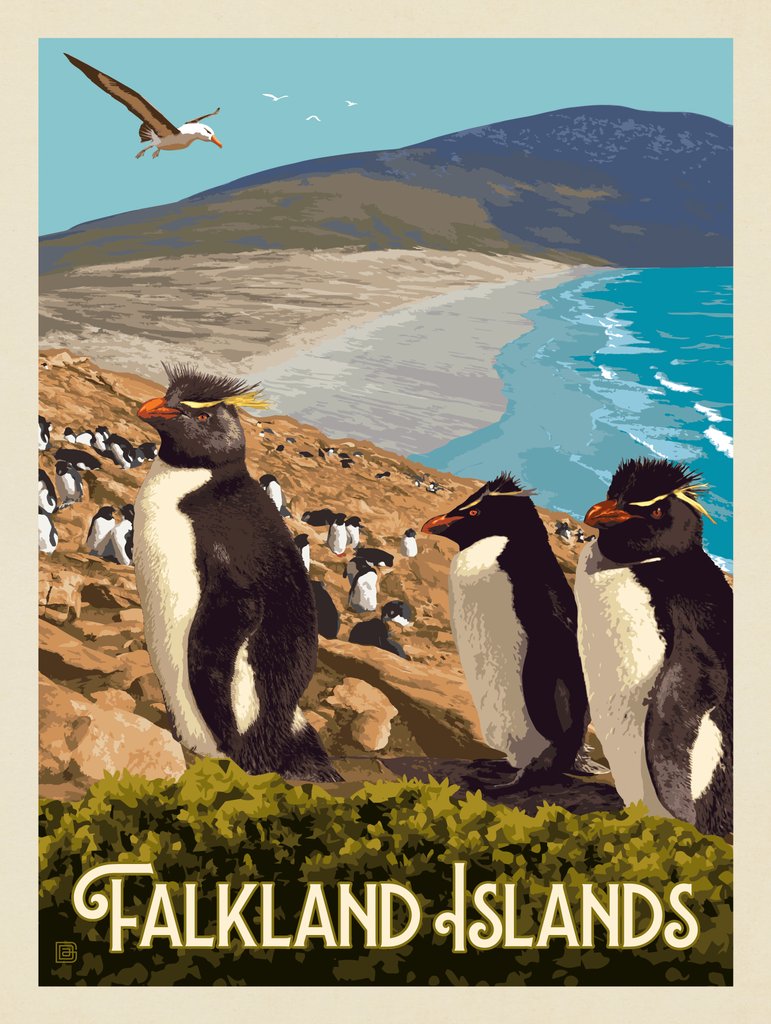 Falkland Islands - Art Print - Artwork