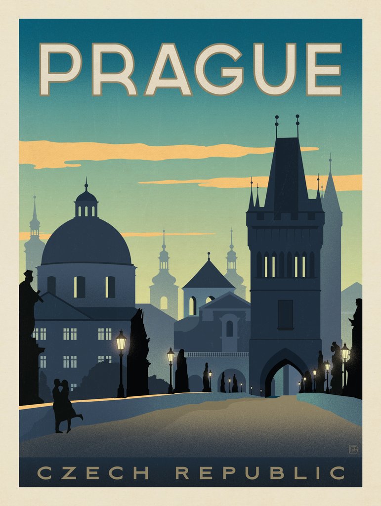 Czech Republic: Prague - Canvas - Artwork