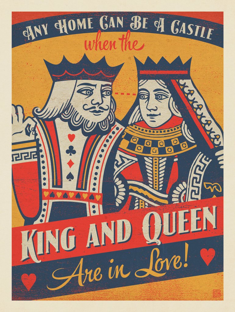 When The King & Queen Are In Love - Canvas - Artwork