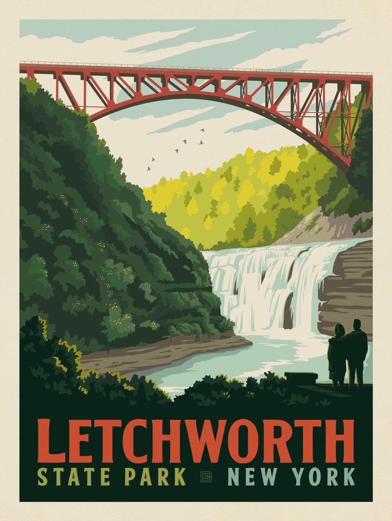 Letchworth State Park, New York - Notecards - Artwork