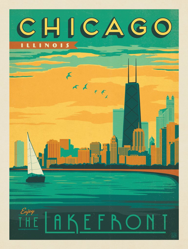 Chicago: Lakefront - Notecards - Artwork