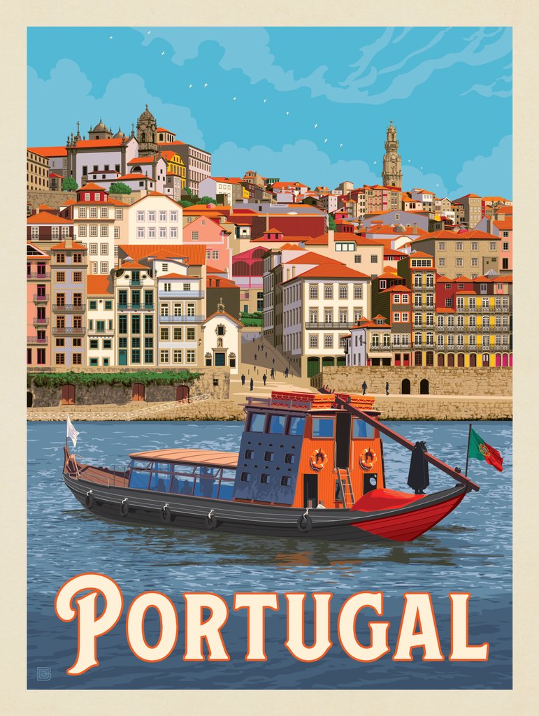 Portugal: Porto District - Notecards - Artwork