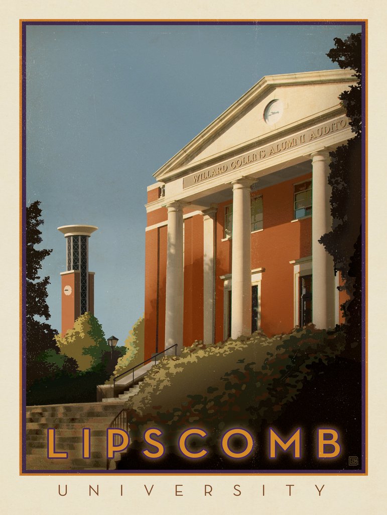 Lipscomb University WC Auditorium - Metal Sign - Artwork