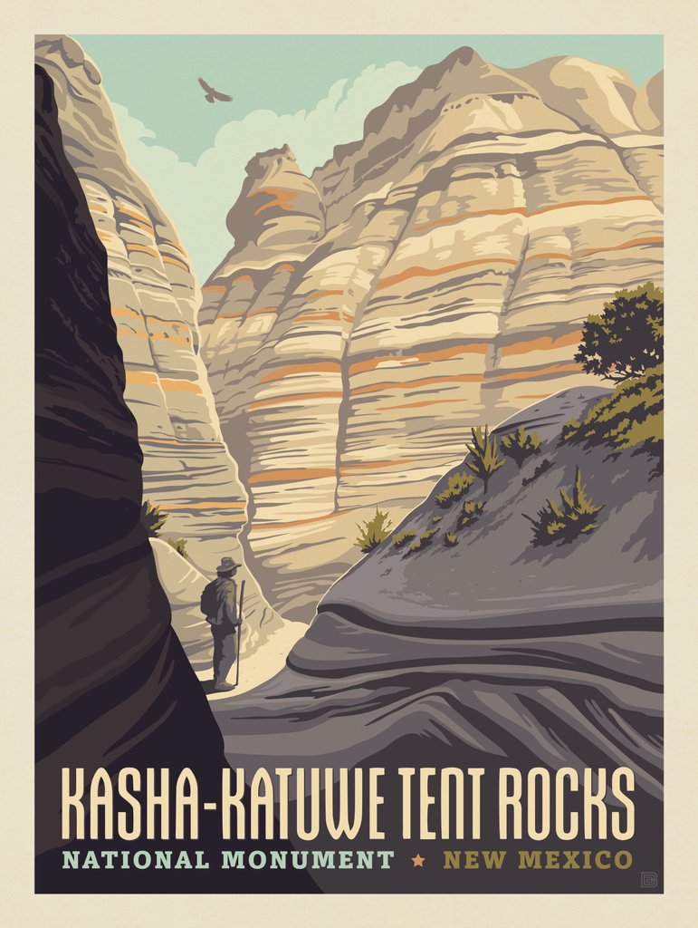 Kasha-Katuwe Tent Rocks National Monument - Postcards - Artwork
