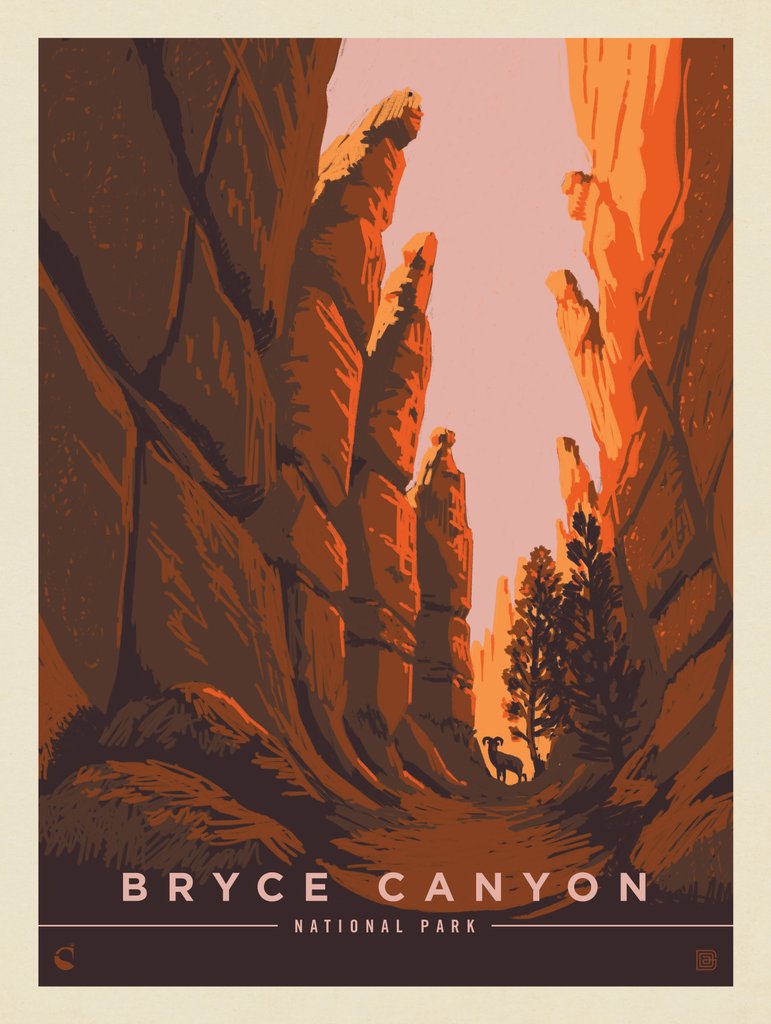 Bryce Canyon National Park: Towering Hoodoos - Postcards - Artwork