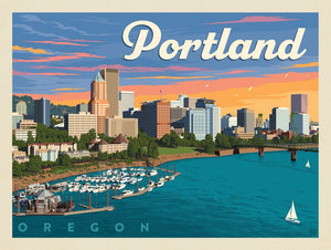 Portland, Oregon: Waterfont Skyline