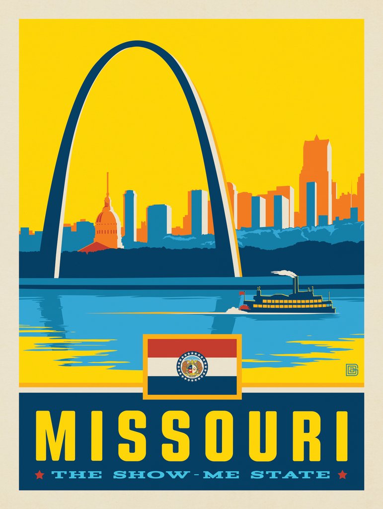 Missouri State Pride - Postcards - Artwork