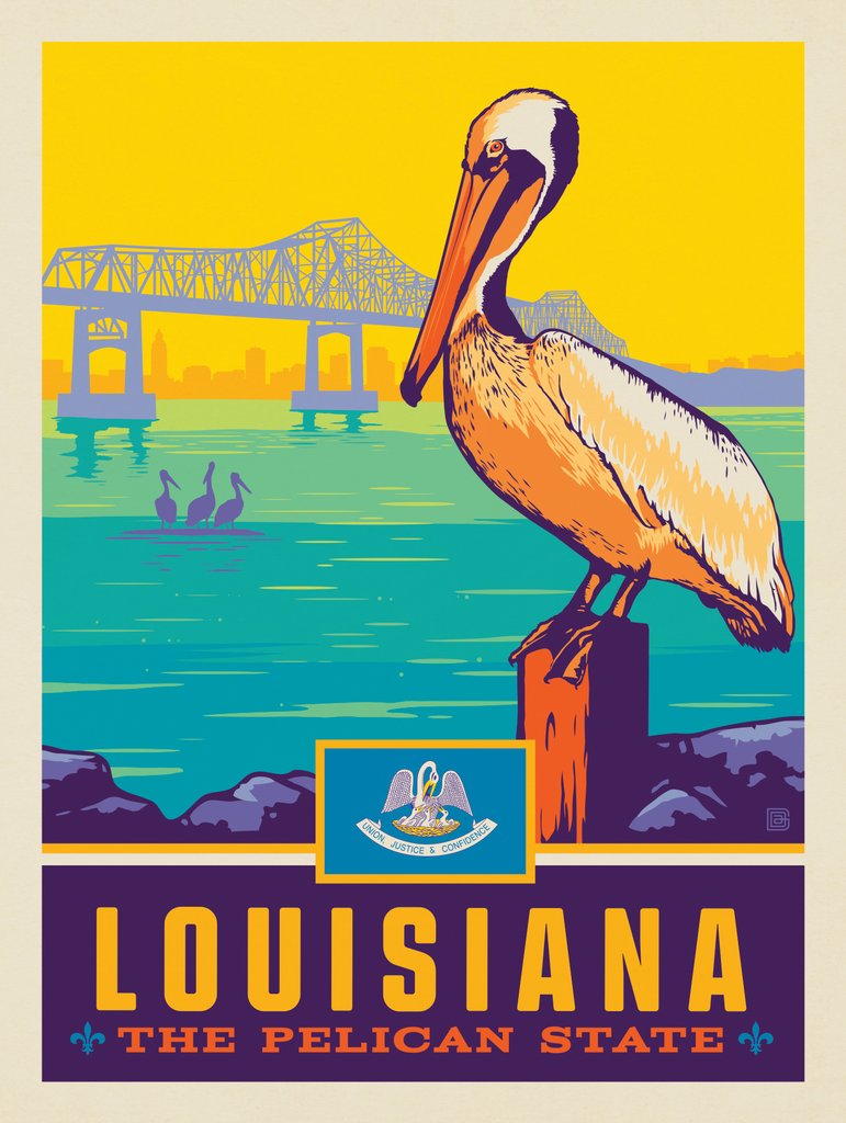 Louisiana State Pride - Art Print - Artwork