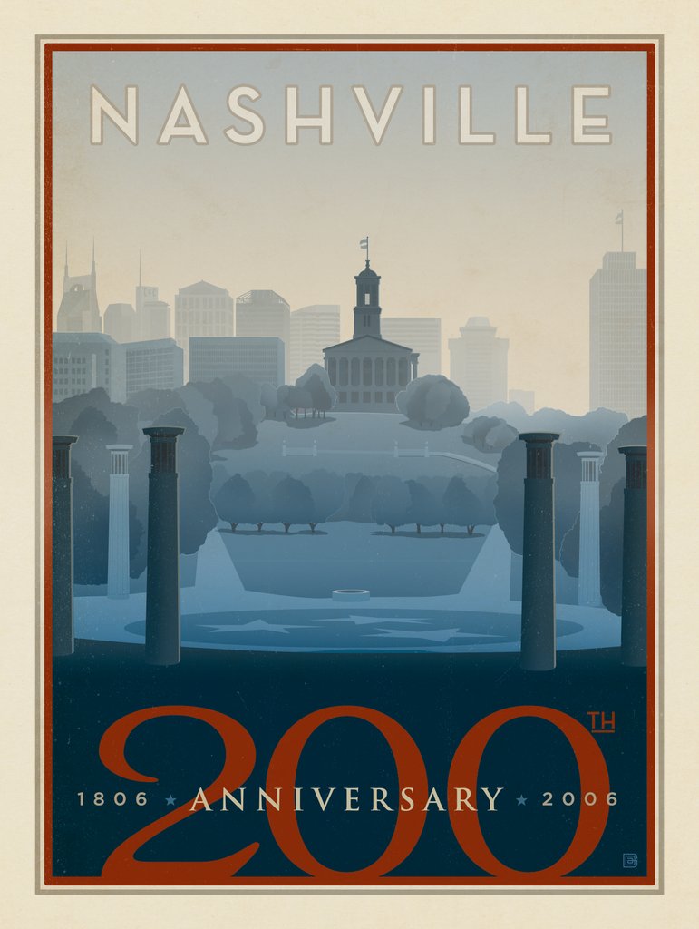 Bicentennial Mall - Art Print - Artwork