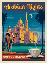 Arabian Nights Coffee Blend - Metal Sign - Artwork