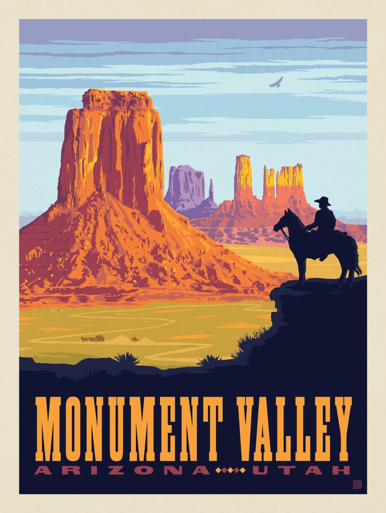 Monument Valley: Cowboy Ranger - Canvas - Artwork