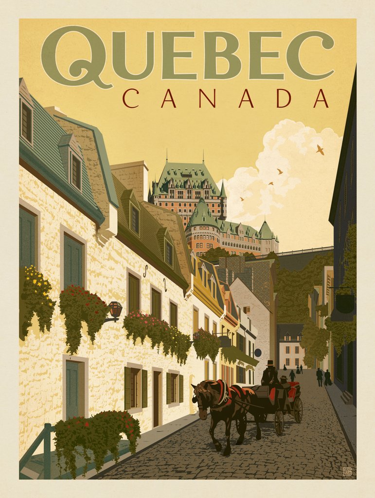 Canada: Quebec Street Scene - Postcards - Artwork