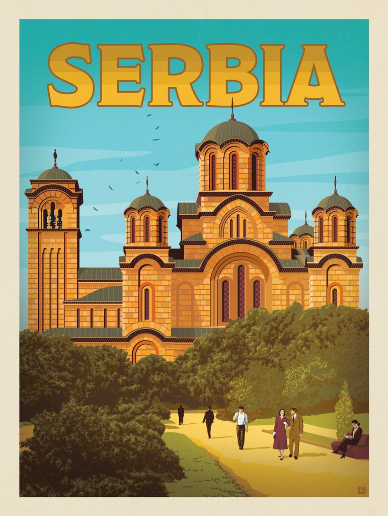 Serbia - Postcards - Artwork