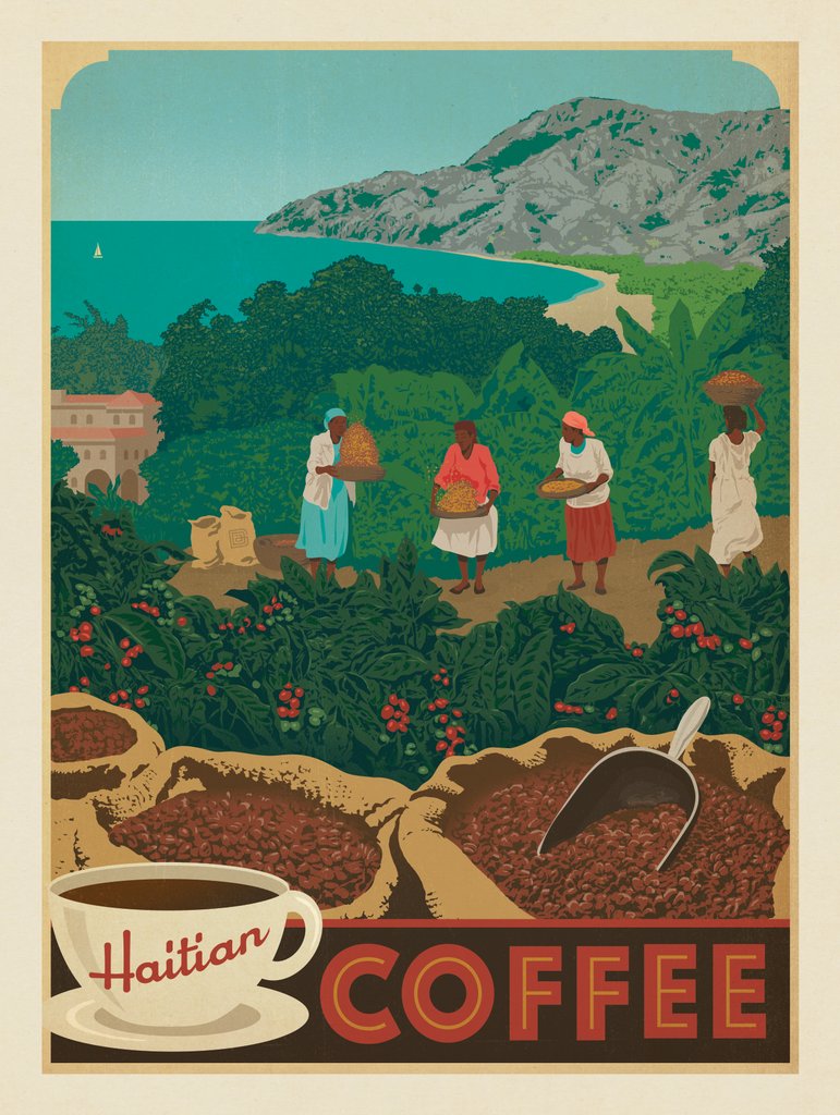 Haitian Coffee - Postcards - Artwork