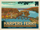 Harpers Ferry National Historical Park: Loudoun Heights Trail - Canvas - Artwork