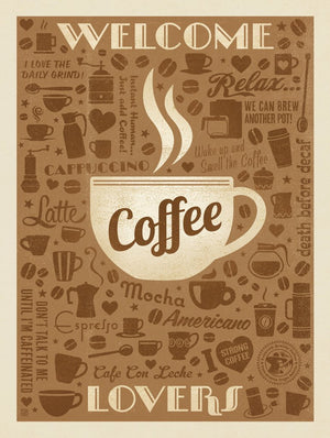 Coffee Pattern Print