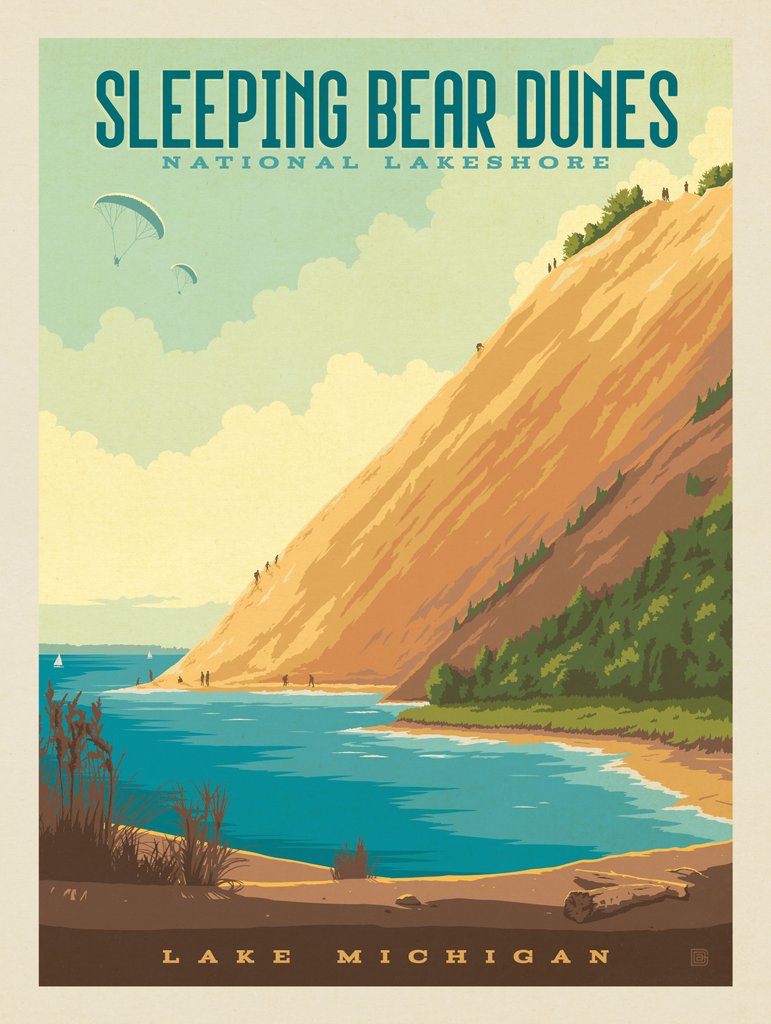 Sleeping Bear Dunes National Lakeshore - Canvas - Artwork