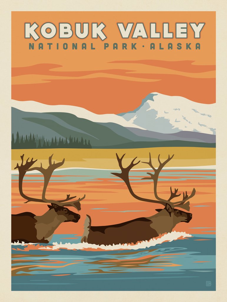 Kobuk Valley National Park - Metal Sign - Artwork