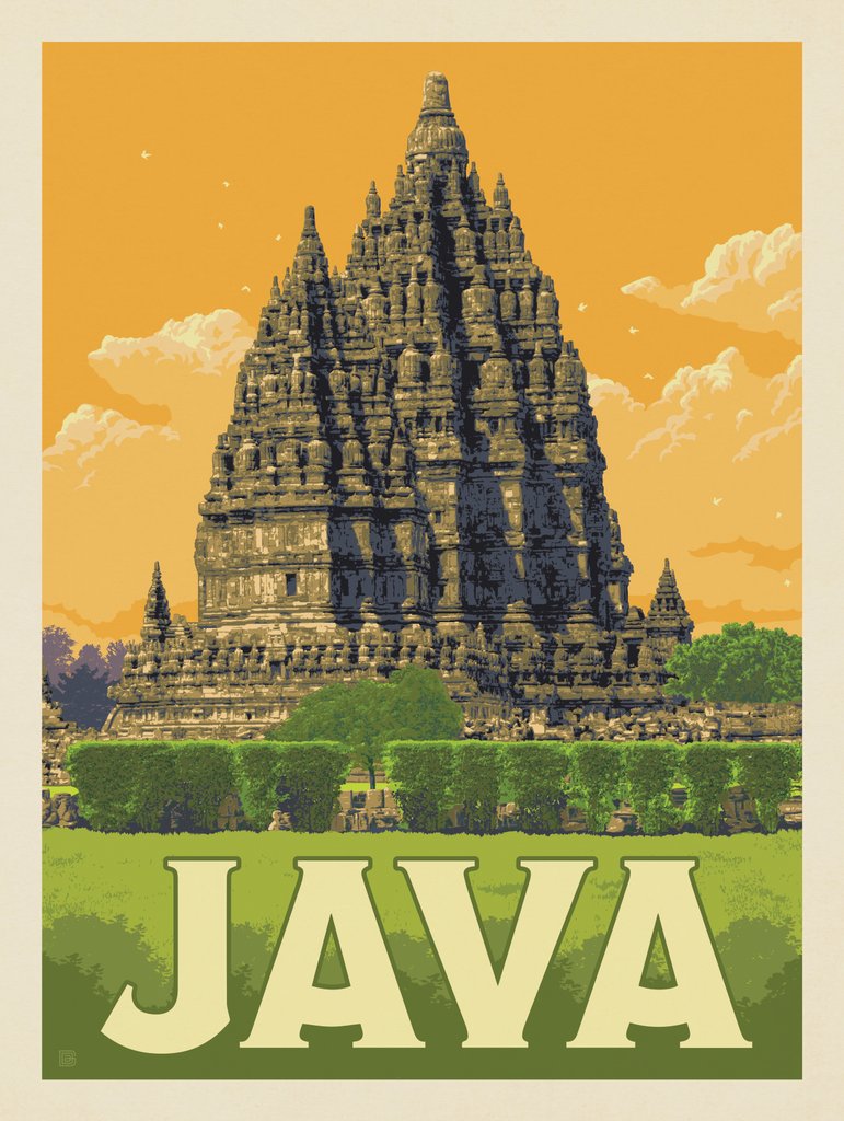 Java - Postcards - Artwork