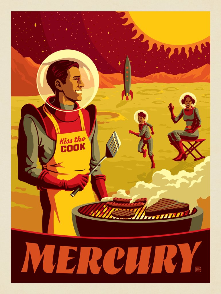Mercury: BBQ Party! - Canvas - Artwork