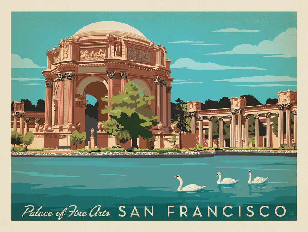 San Francisco: Palace of Fine Arts - Art Print - Artwork