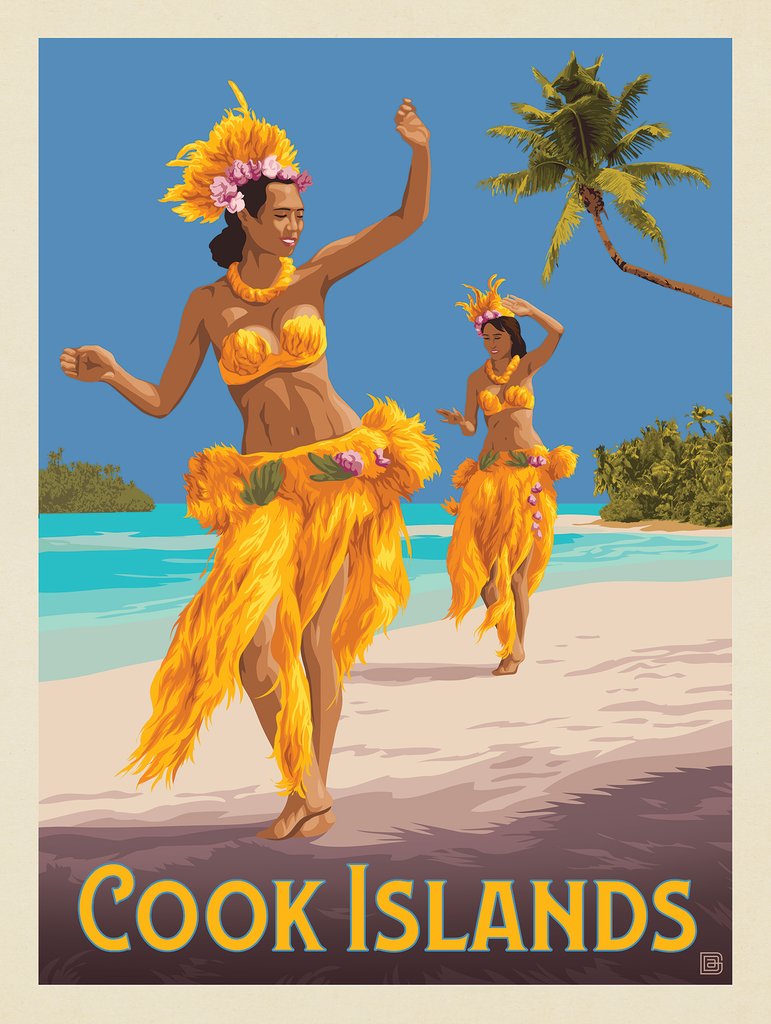Cook Islands - Notecards - Artwork