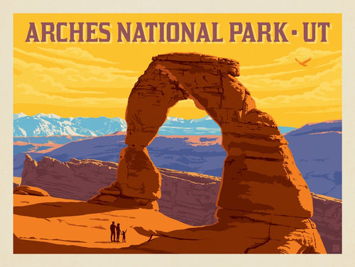 Arches National Park: Delicate Arch Sunset (Horizontal) - Art Print - Artwork
