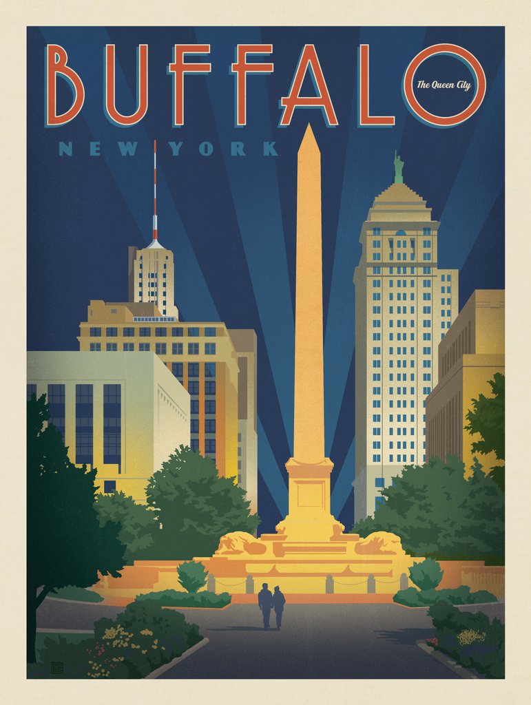 Buffalo, New York - Art Print - Artwork