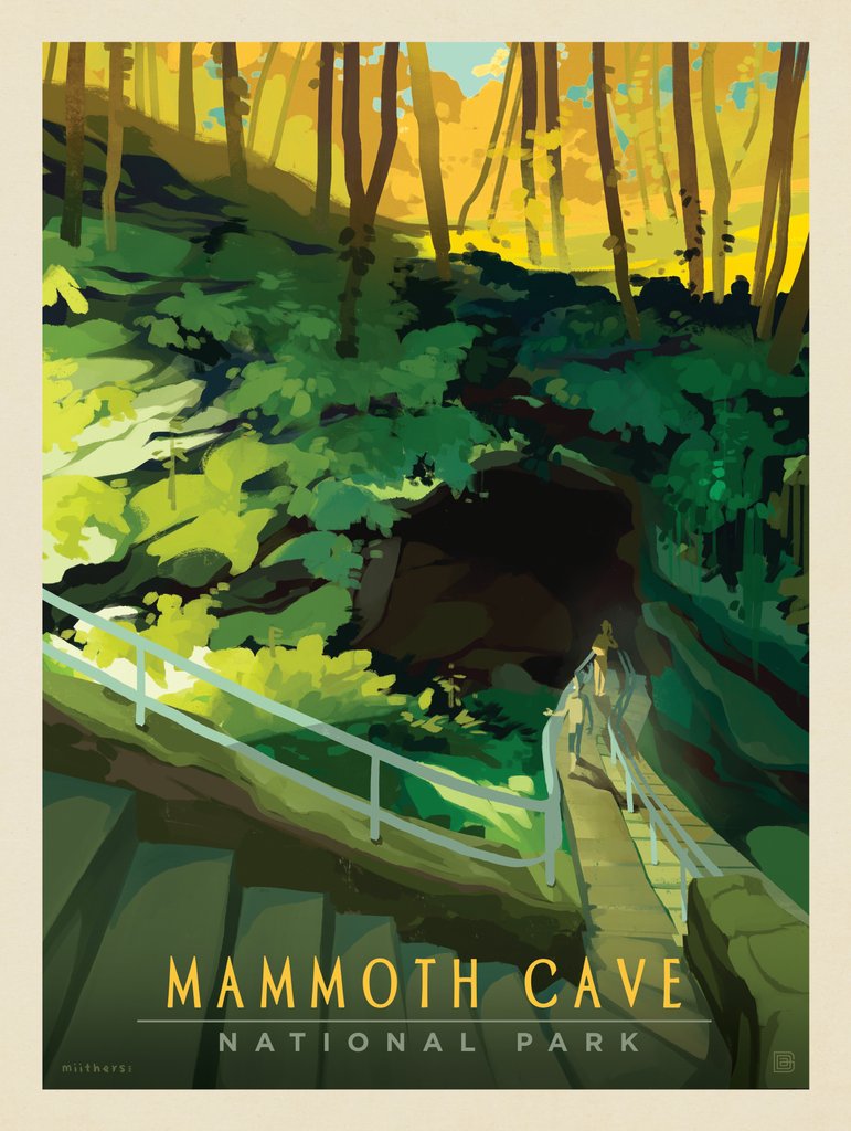 Mammoth Cave National Park: Cave Entrance - Notecards - Artwork