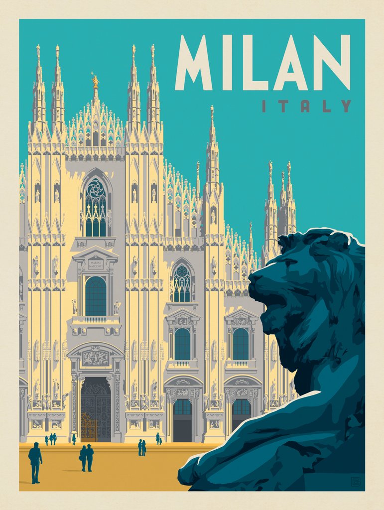 Italy: Milan - Postcards - Artwork