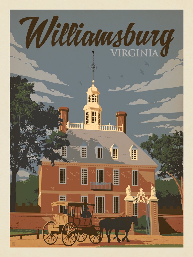 Williamsburg, VA - Notecards - Artwork