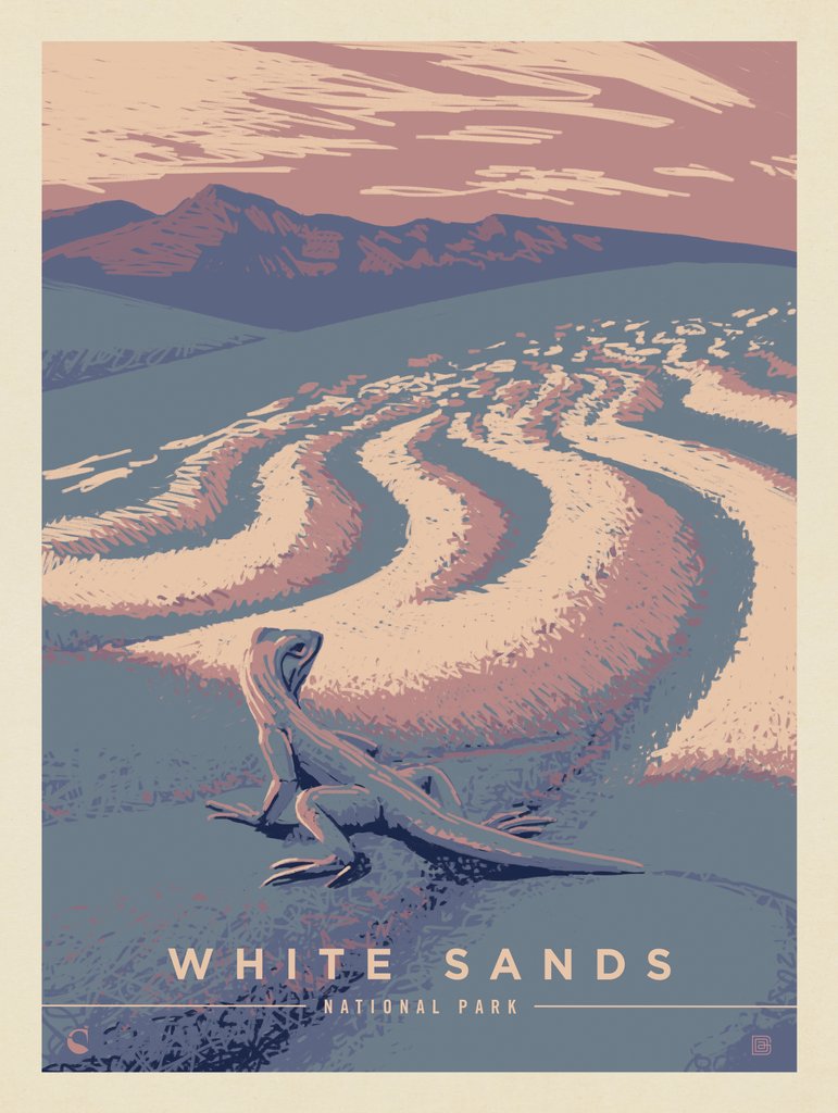 White Sands National Park: Drifting Dunes - Canvas - Artwork