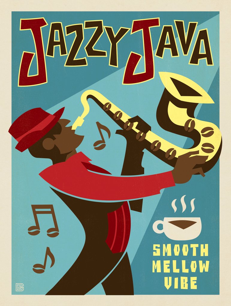 Jazzy Java - Art Print - Artwork