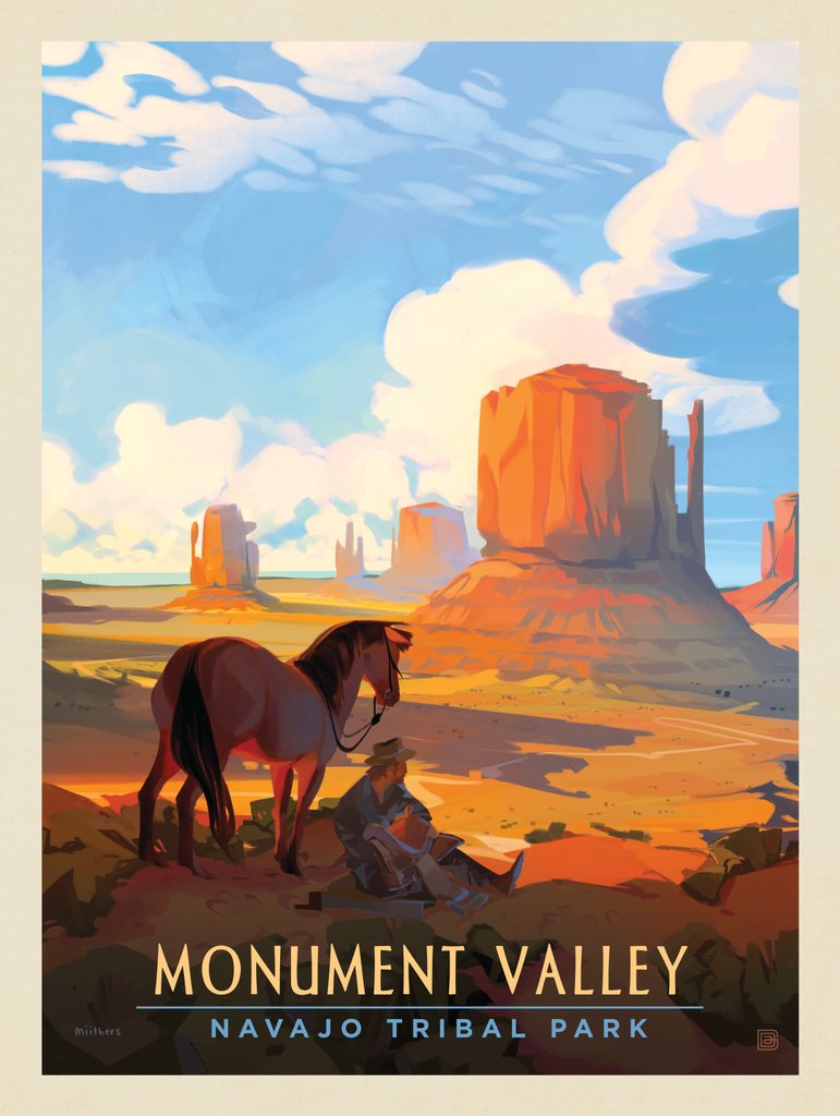 Monument Valley Navajo Tribal Park: Magical Moment - Canvas - Artwork