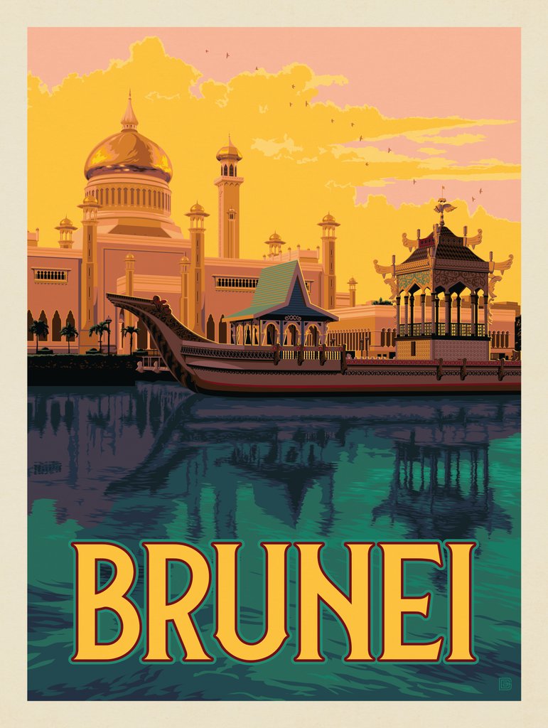 Brunei - Art Print - Artwork