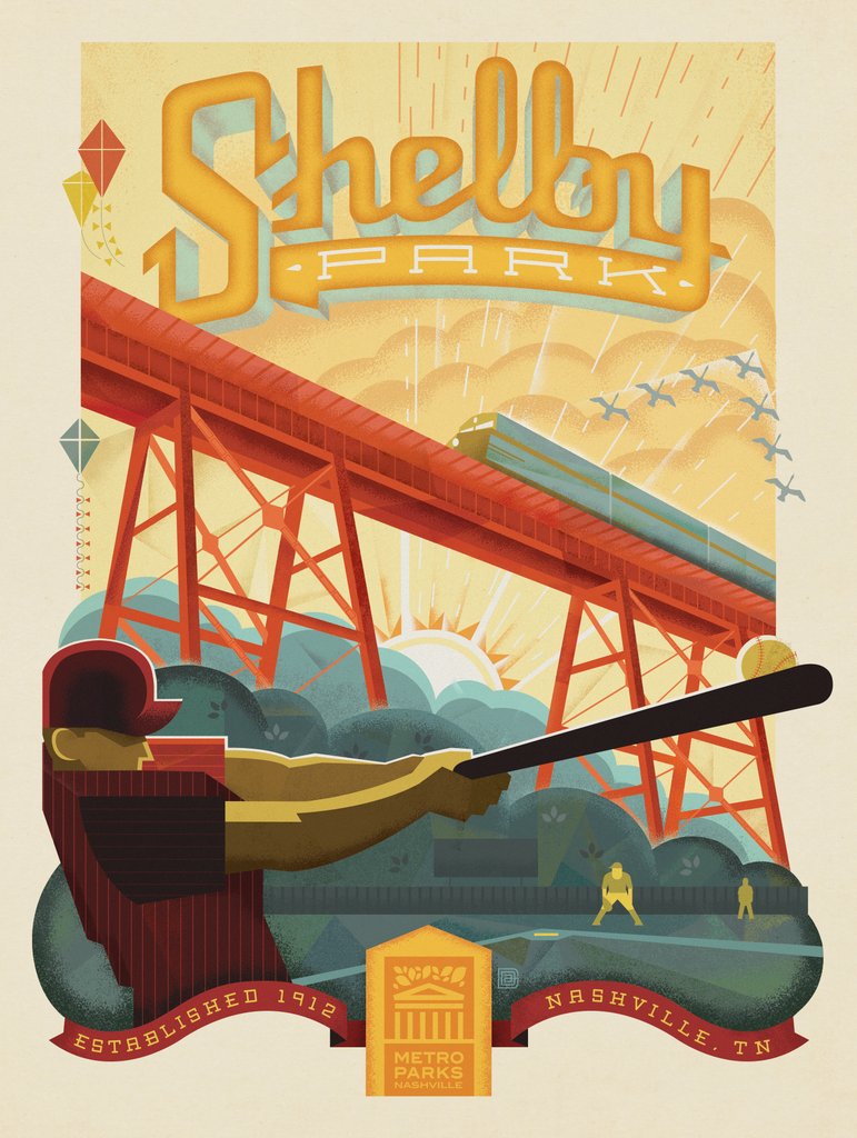 Metro Parks: Shelby Park - Canvas - Artwork