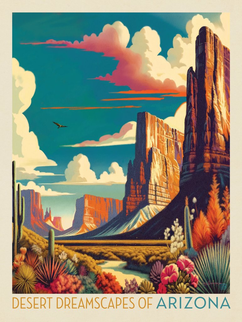 Arizona: Desert Dreamscape - Canvas - Artwork