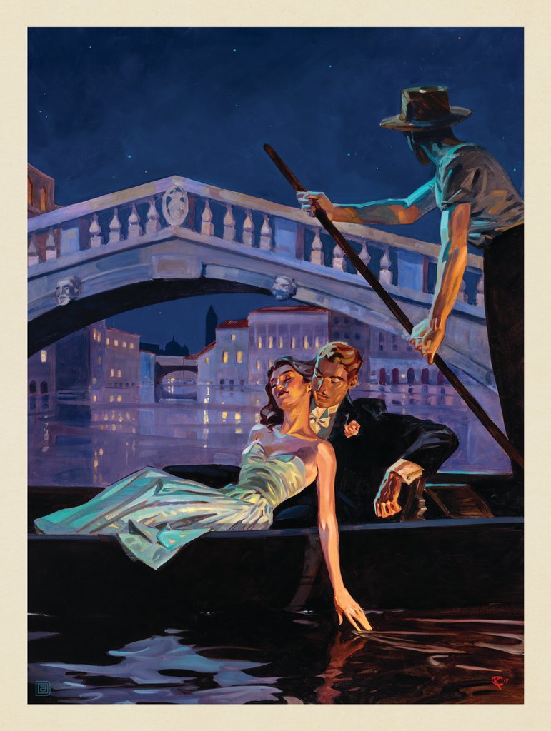 Oil Painting: An Evening In Venice - Canvas - Artwork