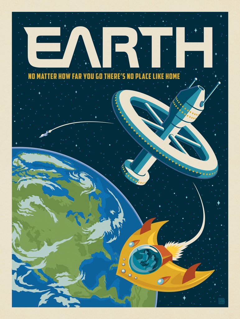 Earth: No Place Like Home - Postcards - Artwork