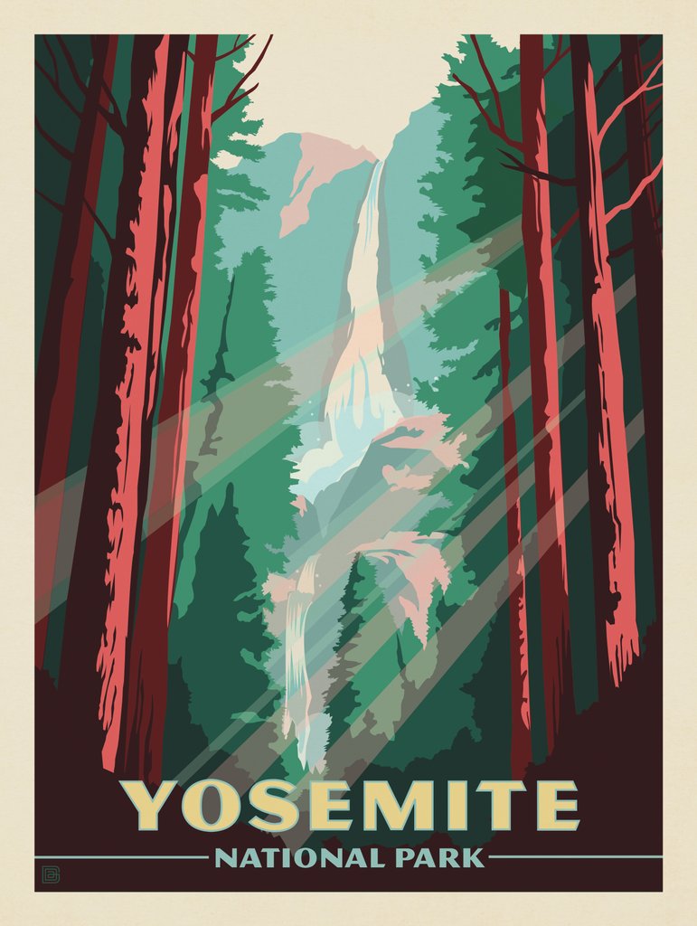 Yosemite National Park - Postcards - Artwork