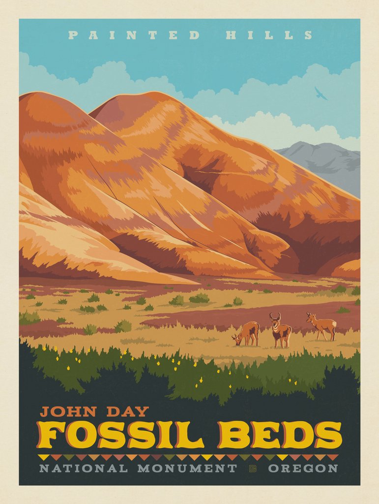 John Day Fossil Beds National Monument, Oregon - Notecards - Artwork
