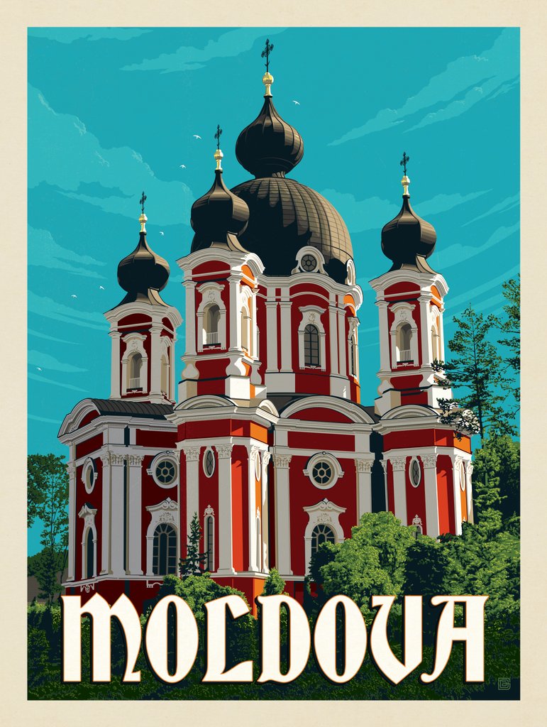 Moldova - Postcards - Artwork