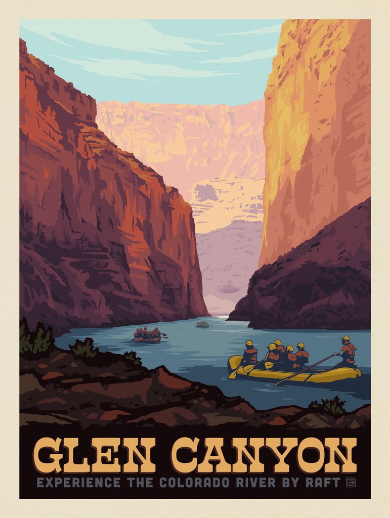 Glen Canyon: Rafting - Art Print - Artwork