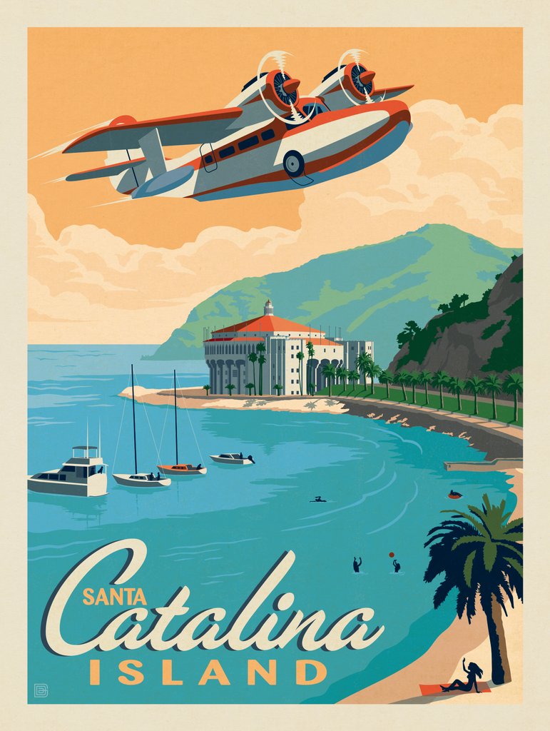 Catalina Island, CA - Canvas - Artwork