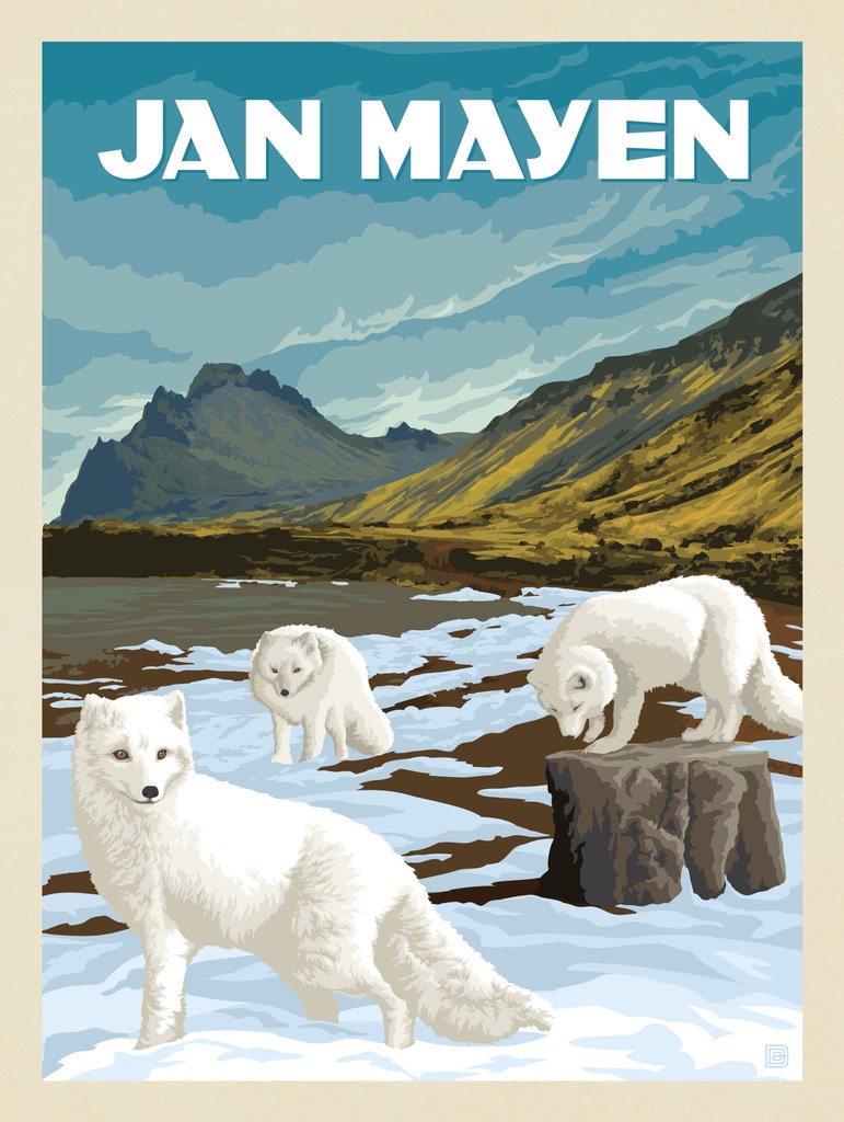 Jan Mayen - Postcards - Artwork