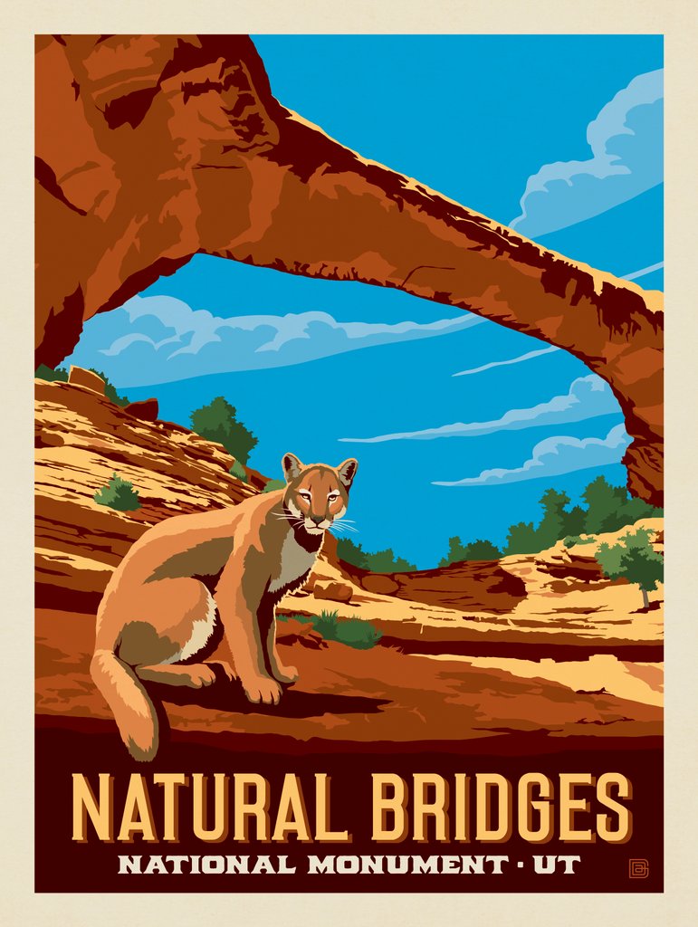 Natural Bridges National Monument, UT (Vertical) - Notecards - Artwork