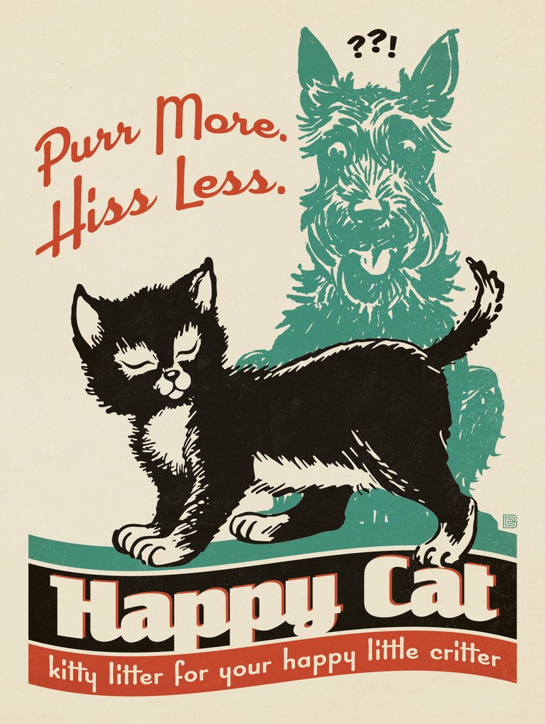 Purr More. Hiss Less. - Art Print - Artwork